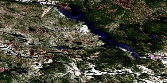 Air photo: Dominion Lake Satellite Image map 013C12 at 1:50,000 Scale