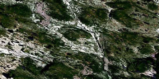 No Title Satellite Map 013D01 at 1:50,000 scale - National Topographic System of Canada (NTS) - Orthophoto