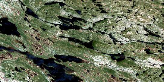Lac Marc Satellite Map 013D05 at 1:50,000 scale - National Topographic System of Canada (NTS) - Orthophoto