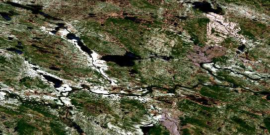 No Title Satellite Map 013D09 at 1:50,000 scale - National Topographic System of Canada (NTS) - Orthophoto