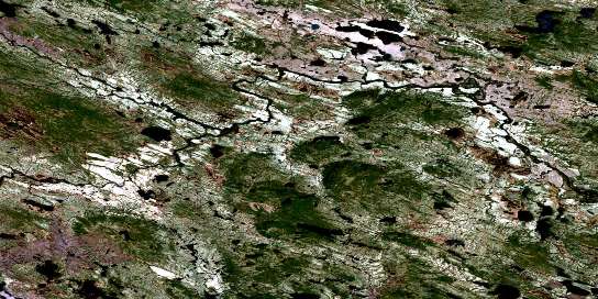 No Title Satellite Map 013D10 at 1:50,000 scale - National Topographic System of Canada (NTS) - Orthophoto