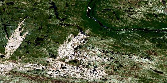 No Title Satellite Map 013D16 at 1:50,000 scale - National Topographic System of Canada (NTS) - Orthophoto