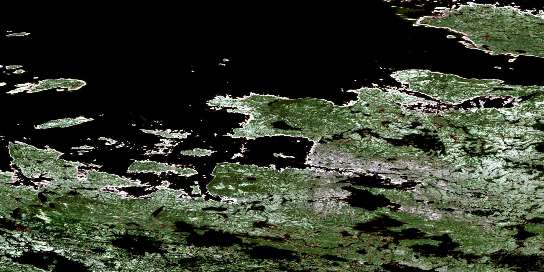 Air photo: Mating Lake Satellite Image map 013E13 at 1:50,000 Scale