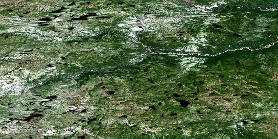 No Title Satellite Map 013F11 at 1:50,000 scale - National Topographic System of Canada (NTS) - Orthophoto