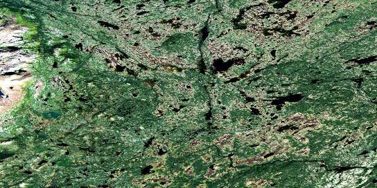 No Title Satellite Map 013G09 at 1:50,000 scale - National Topographic System of Canada (NTS) - Orthophoto