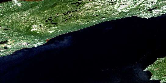 Air photo: Etagaulet Point Satellite Image map 013G14 at 1:50,000 Scale