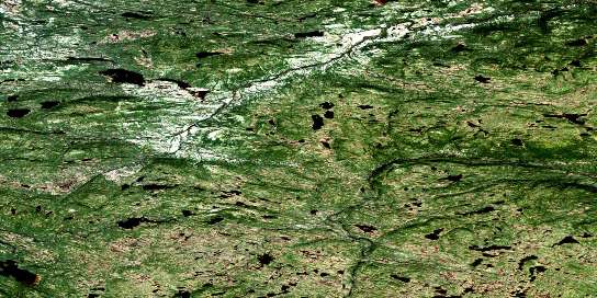 No Title Satellite Map 013G16 at 1:50,000 scale - National Topographic System of Canada (NTS) - Orthophoto