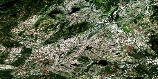 No Title Satellite Map 013H04 at 1:50,000 scale - National Topographic System of Canada (NTS) - Orthophoto