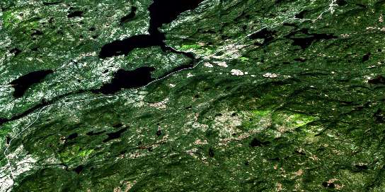 Paradise River Satellite Map 013H06 at 1:50,000 scale - National Topographic System of Canada (NTS) - Orthophoto