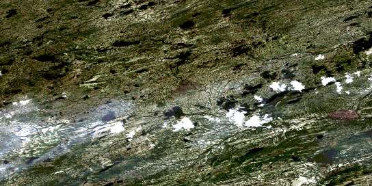 No Title Satellite Map 013J07 at 1:50,000 scale - National Topographic System of Canada (NTS) - Orthophoto