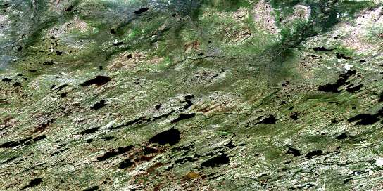 Mount Benedict Satellite Map 013J10 at 1:50,000 scale - National Topographic System of Canada (NTS) - Orthophoto