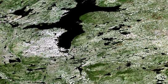 Nipishish Lake Satellite Map 013K02 at 1:50,000 scale - National Topographic System of Canada (NTS) - Orthophoto