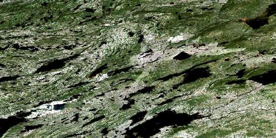 No Title Satellite Map 013K07 at 1:50,000 scale - National Topographic System of Canada (NTS) - Orthophoto