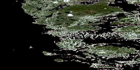 Air photo: Agnes Lake Satellite Image map 013L04 at 1:50,000 Scale