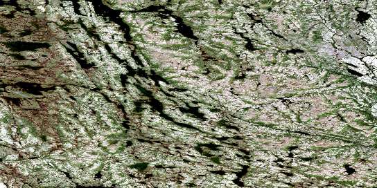 Main Lake Satellite Map 013L14 at 1:50,000 scale - National Topographic System of Canada (NTS) - Orthophoto