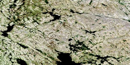 No Title Satellite Map 013M02 at 1:50,000 scale - National Topographic System of Canada (NTS) - Orthophoto