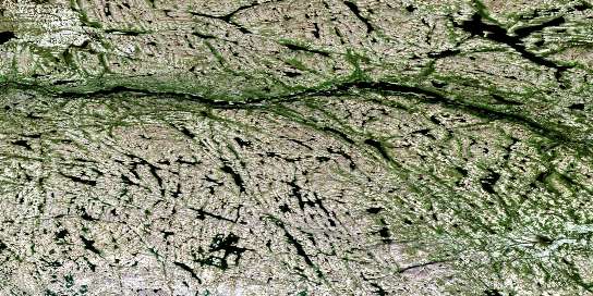 No Title Satellite Map 013M08 at 1:50,000 scale - National Topographic System of Canada (NTS) - Orthophoto
