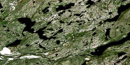 Ugjoktok Bay Satellite Map 013N02 at 1:50,000 scale - National Topographic System of Canada (NTS) - Orthophoto