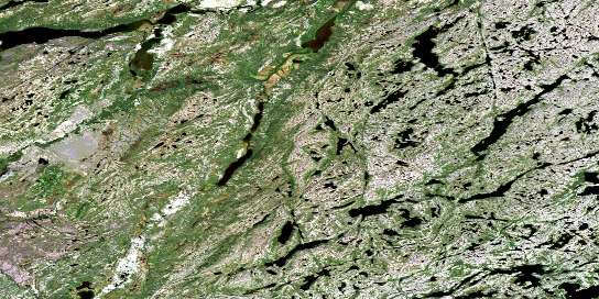 No Title Satellite Map 013N07 at 1:50,000 scale - National Topographic System of Canada (NTS) - Orthophoto