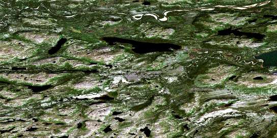 No Title Satellite Map 013N13 at 1:50,000 scale - National Topographic System of Canada (NTS) - Orthophoto