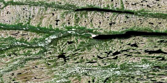 No Title Satellite Map 014D02 at 1:50,000 scale - National Topographic System of Canada (NTS) - Orthophoto