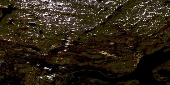Wheeler Mountain Satellite Map 014E09 at 1:50,000 scale - National Topographic System of Canada (NTS) - Orthophoto