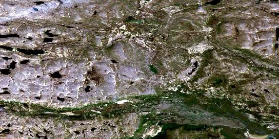 No Title Satellite Map 014E10 at 1:50,000 scale - National Topographic System of Canada (NTS) - Orthophoto