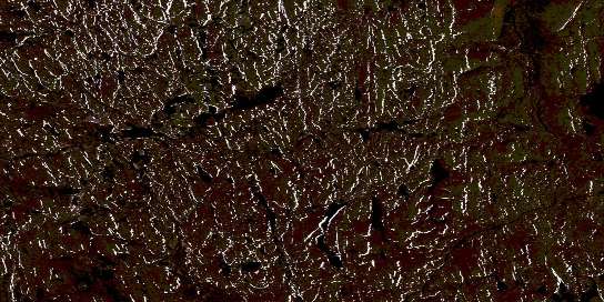 Lac Courdon Satellite Map 014E12 at 1:50,000 scale - National Topographic System of Canada (NTS) - Orthophoto