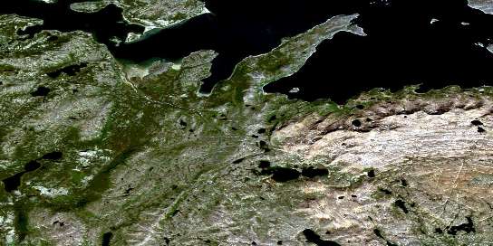 Air photo: Avakutak Bay Satellite Image map 014F04 at 1:50,000 Scale