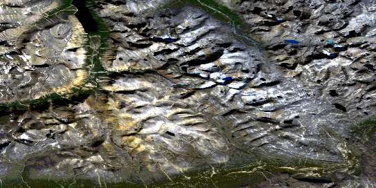 Air photo: Cirque Mountain Satellite Image map 014L13 at 1:50,000 Scale