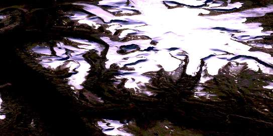 Air photo: Touak Fiord Satellite Image map 016E14 at 1:50,000 Scale