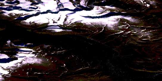 Moonshine Ridge Satellite Map 016K12 at 1:50,000 scale - National Topographic System of Canada (NTS) - Orthophoto