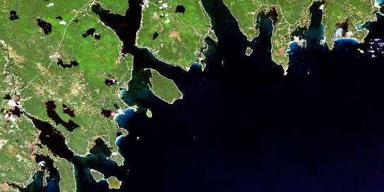 Air photo: Lockeport Satellite Image map 020P11 at 1:50,000 Scale