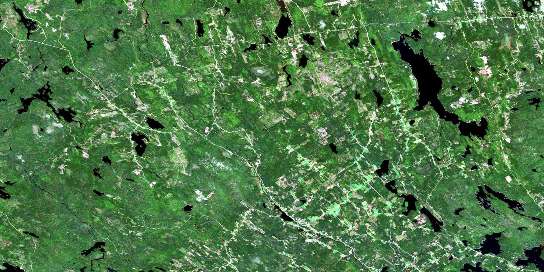 New Germany Satellite Map 021A10 at 1:50,000 scale - National Topographic System of Canada (NTS) - Orthophoto
