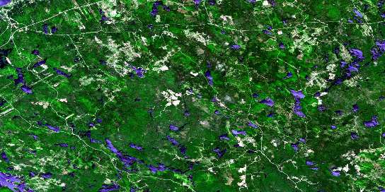 Milford Satellite Map 021A11 at 1:50,000 scale - National Topographic System of Canada (NTS) - Orthophoto
