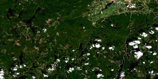 Windsor Satellite Map 021A16 at 1:50,000 scale - National Topographic System of Canada (NTS) - Orthophoto