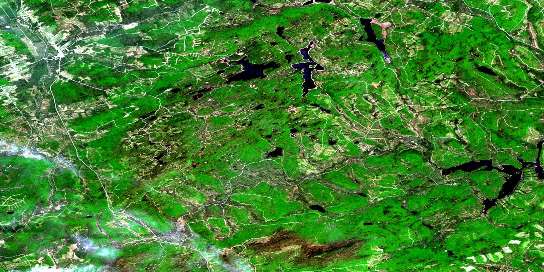 Air photo: Saint-Theophile Satellite Image map 021E16 at 1:50,000 Scale