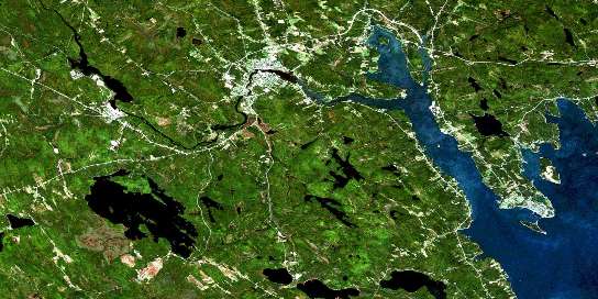 St Stephen Satellite Map 021G03 at 1:50,000 scale - National Topographic System of Canada (NTS) - Orthophoto