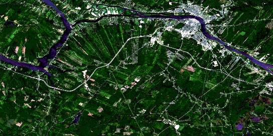Air photo: Fredericton Satellite Image map 021G15 at 1:50,000 Scale
