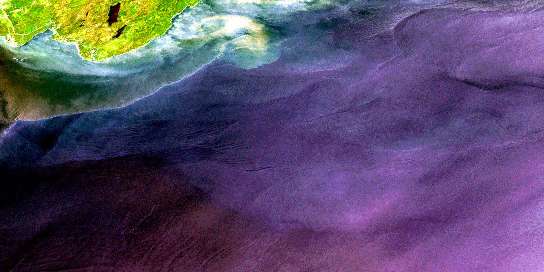 Cape Spencer Satellite Map 021H04 at 1:50,000 scale - National Topographic System of Canada (NTS) - Orthophoto
