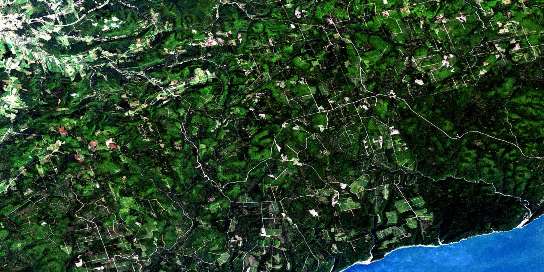 Waterford Satellite Map 021H11 at 1:50,000 scale - National Topographic System of Canada (NTS) - Orthophoto