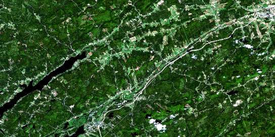 Sussex Satellite Map 021H12 at 1:50,000 scale - National Topographic System of Canada (NTS) - Orthophoto