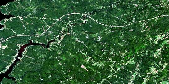 Codys Satellite Map 021H13 at 1:50,000 scale - National Topographic System of Canada (NTS) - Orthophoto