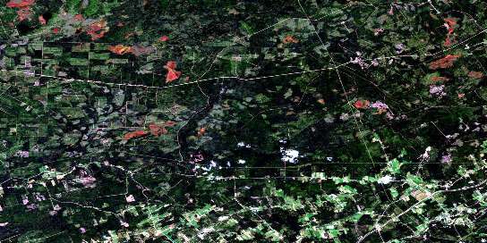 Salisbury Satellite Map 021I03 at 1:50,000 scale - National Topographic System of Canada (NTS) - Orthophoto