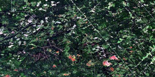 Harcourt Satellite Map 021I06 at 1:50,000 scale - National Topographic System of Canada (NTS) - Orthophoto