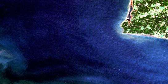Air photo: Cape Egmont Satellite Image map 021I08 at 1:50,000 Scale