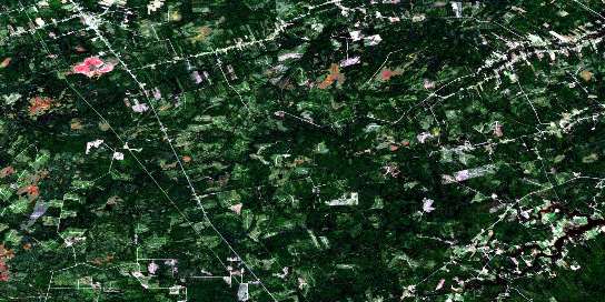 Rogersville Satellite Map 021I11 at 1:50,000 scale - National Topographic System of Canada (NTS) - Orthophoto