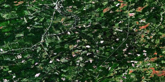 Blackville Satellite Map 021I12 at 1:50,000 scale - National Topographic System of Canada (NTS) - Orthophoto