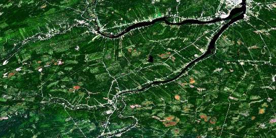 Newcastle Satellite Map 021I13 at 1:50,000 scale - National Topographic System of Canada (NTS) - Orthophoto