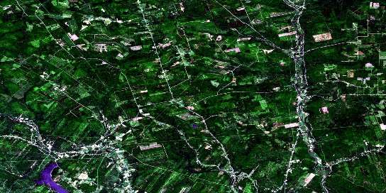 Burtts Corner Satellite Map 021J02 at 1:50,000 scale - National Topographic System of Canada (NTS) - Orthophoto